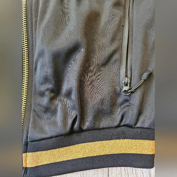PE Nation Women's Full Zip Black Track Jacket Size XS/Small Vintage Zip Pockets - Picture 6 of 11